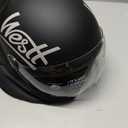Westt 3/4 Open Face Motorcycle Helmet With Clean Visor - DOT Approved Vintage Moped Scooter Helmet for Men and Women, L (23.23-23.62 inch)