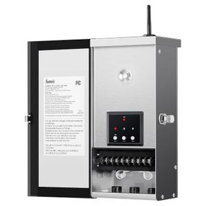 DEWENWILS 300W Wi-Fi Low Voltage Landscape Transformer with 3 Zones, 2.4Ghz Smart Low Voltage Transformer for Outdoor Lights, 120V AC to 12V/14V AC, Compatible with Alexa & Google Assistant