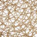 DII Woven Paper Tabletop Collection Holiday or Event Décor, Round Placemat Set, 15" Dia, Taupe, 6, Piece