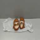 Kiderence Little Toddler Girls Dress Shoes Ballerina Ballet Flats Kids Mary Janes (Cl02 Brown) 9