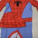 Marvel Spider-Man Boys Long Sleeve Footie Romper and Hat Set for Newborns and Infants (18 Months, Red)