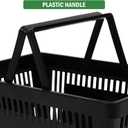 12PCS Shopping Baskets with Handles, 21L Durable Plastic Shopping Cart