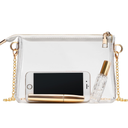 Clear Purse for Women - Stadium Approved Small Crossbody Bag with Zipper, Clear Stadium Bag for Concerts, Sports