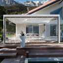 8X20FT Clear Waterproof Tarps (Increase Grommets, 33FT Windproof Rope Ties) Heavy Duty Poly Tarpaulin Outdoor Rainproof Covering, Clear Plastic Vinyl Tarp for Patio Covering Henhouse Porch Canopy