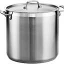 Tramontina Gourmet Stainless Steel 20-Quart Large Stock Pot with Lid