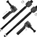 ASTARPRO - 4pcs Front Tie Rod Ends Outer and Inner Complete Kit Compatible with 2010-2015 Chevrolet Camaro