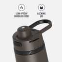 THERMOS ALTA Series, Stainless Steel Hydration Bottle, 24 Ounce, Espresso Black