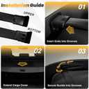 Cargo Cover for Toyota 4Runner 2010-2024, Retractable Trunk Cover
