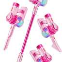 BLAXTEM 4-in-1 Kids Toy Vacuum That Works with Suction, Electric Toy Toddler Vacuum Cleaner for Children Ages 3 4 5 6+ Boys & Girls,Toddlers Toys Cleaning Set for Pretend Play (Pink)