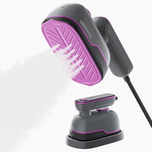 GREENYEE Steamer Iron for Clothes, Portable Travel Garment Steamer with 6 Smart Modes, Strong Penetrating Steam, 180° Rotatable Handle, 150ml Large Tank for Home and Travel