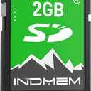 INDMEM 2GB SD Card, 2GB Class 4 Flash Memory Card 2G SLC Standard Secure Digital Cards for Old Digital Camera and Trail Camera(1Pack)