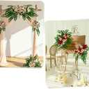 20Pcs Artificial Greenery Stems Leaves, 26'' Fake Ficus Garland Spray Plants Faux Greenery Leaf for Centerpieces Wedding Arch Flower Bouquet Table Home Decoration (20Pcs, 26inches)