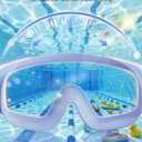 Aegend Kids Swim Goggles 2 Pack Large Frame Anti Fog Soft Silicone Leak Proof UV Protection for Boys Girls Age 3-15