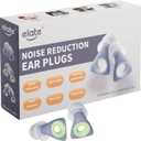 Elate Fashionable Customizable Silicone Ear Plugs with 3 Interchangeable Color Rings - Stylish Hearing Protection for Sleep, Study, Travel, Autism, ADHD, Concerts & Swimming - Grey (1 pair (Pack of 1))