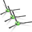 iRobot Roomba Authentic Replacement Parts - e, i, & j Series Edge-Sweeping Brush, 3 Count (Pack of 1),Green