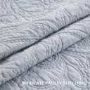 EVERGRACE 100% Cotton Paisley Quilt Set, King Size 3 Piece Set Prewashed Lightweight Bedspread with 2 Shams, Soft & Breathable Matelasse Coverlet for All-Season Comfort, Pearl Blue | Paisley Stitch, 100% Cotton, Pre Washed, Oeko-Tex Certified, Soft, Lightweight
