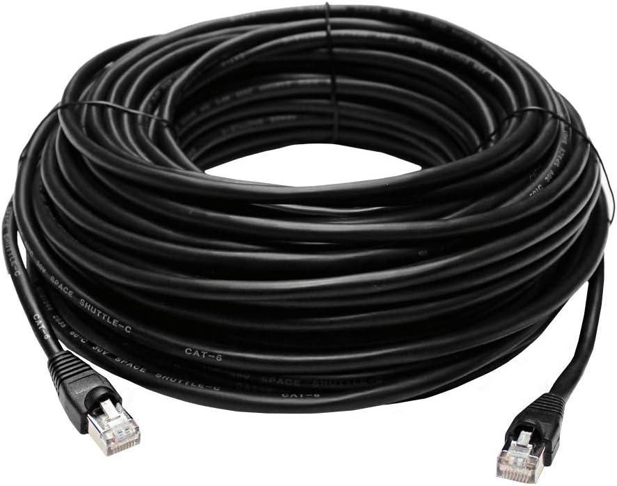 Lorex Outdoor CAT6 Ethernet Cable, for Use with 4K Wired Security Cameras, Weatherproof and Direct Burial Underground, 10GB/Second, 100 Feet (30m)