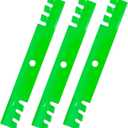 Youxmoto 54 inch Toothed Mulching Lawn Mower Blade for John Deere GY20569 M113518 M115496, for S2554 325 335 345 425 445 GS25 GS35 GS45 GS75 F725 HD45 HD75 G100 with 54 inch Deck (3 Pack)