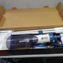 Pool Vacuum for Above Ground Pool with a Telescopic Pole, Running time up to 1H, T403 Handheld Rechargeable Pool Cleaner with Powerful Suction up to 18.5 gallons/min, Ideal for Leaves, Debris (Blue)