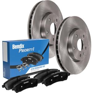 Bendix Priority1 Rear Brake Kit - Replacement for Ford Explorer 2015-2019, Flex 2015-2019, Police Interceptor Utility 2013-2019, Taurus 2015-2019, Lincoln MKS 2015-2016, MKT 2015-2016, MKT 2018-2019