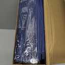 Henoyso 36 Pack Navy Blue Plastic Folders with Clear Front Pockets Heavy Duty File Folders with 2 Pockets and Card Slot for Student Communication School Office Presentation Report