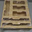 Magnetic Storage Bag Organizer 6 In 1 Ziplock Bag Organizer for Fridge and Drawer, Foil and Plastic Wrap Organizers with Cutter, Food Storage Bags Organizers for Gallon Quart Sandwich Snack (Large, Bamboo)