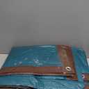 Kotap 6 x 8 Ft. All-Purpose Multi-Use Protection/Coverage 5-mil Poly Tarp, Reversible, Waterproof, Brown/Green, 30-Pack (TBG-0608-30)