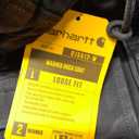 Carhartt Women's Loose Fit Washed Duck Coat (Medium, Black)