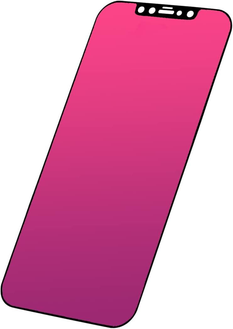 EGKimBa Privacy Screen Protector compatible with iPhone 11 Pro Max/iPhone XS Max, 6.5 inch Gradient Colorful Electroplated Anti-Spy Anti-Blue Light Easy Installation Tempered Glass