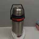 Large Thermosflask- 101oz Stainless Steel Insulated Bottle for Travel with BPA Free Cup - 3L Oversized Vacuum Insulated Thermoses with Handle and Strap for Hot & Cold Drinks (101.4 Ounces, Silver)