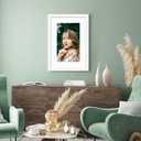 VNVNK 20x28 Frame White, Perfect for 20x28 Inch Picture without Mat or 16x24 Inch Picture with Mat, Home Wall Decor Picture Frame-1 PCS