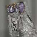 Key Fob Cover with Diamond Keychain, Car Key Holder Compatible with Nissan Altima Rogue Sentra Pathfinder Frontier Maxima Titan Murano Kicks Juke Versa Armada GTR 5 Buttons, (Purple-Heart)