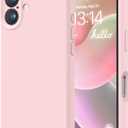 LOVE 3000 Designed for iPhone 16 Case, Premium Silicone with [Soft Anti-Scratch Microfiber Lining] Shockproof Protective Phone Case for Men Women Girls 6.1", Chalk Pink