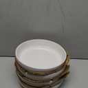 famiware Milkyway 33 oz Bowl Set, Pasta Bowls Set of 4, Salad Bowls Perfect for Your Friend for Housewarming, Thanksgiving, Christmas, White