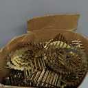 3600 Count Coil Roofing Nails 15 Degree Round Head Wire Collated Electro Galvanized Stainless Steel Siding Nails with Smooth Ring Shank for Roof Lathing Sheathing Material (1-1/4 -inch x .120 Inch)