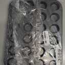 2 Pack Premium Bakeware 24-Cup, Mini Muffin Pan, Dishwasher Oven Safe (Black, Steel)