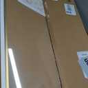 Lightomorrow Bulletin Board 30 x 20 inches, Black Pin Board, Golden Aluminum Framed Fabric Cork Board with 10 Push Pins