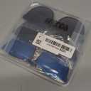 Frienda 3 Pair Oversize Clip-on Sunglasses Large TR90 Frame Flip up Driving Glasses for Women Men,  Black Gray, Blue, Silver