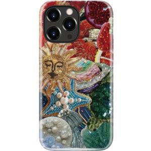 LUMARKE for iPhone 14 Pro Case,Cute Floral Cover,Wireless Charging