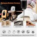 39PCS Screw & Bolt Extractor Set with Left Hand Drill Bit Set,Easy Out Screw Extractor Set,Multi-Spline Stripped Screw Extractor Kit, Bolt Extractor Kit for Studs, Rusted, Bolts & Screws