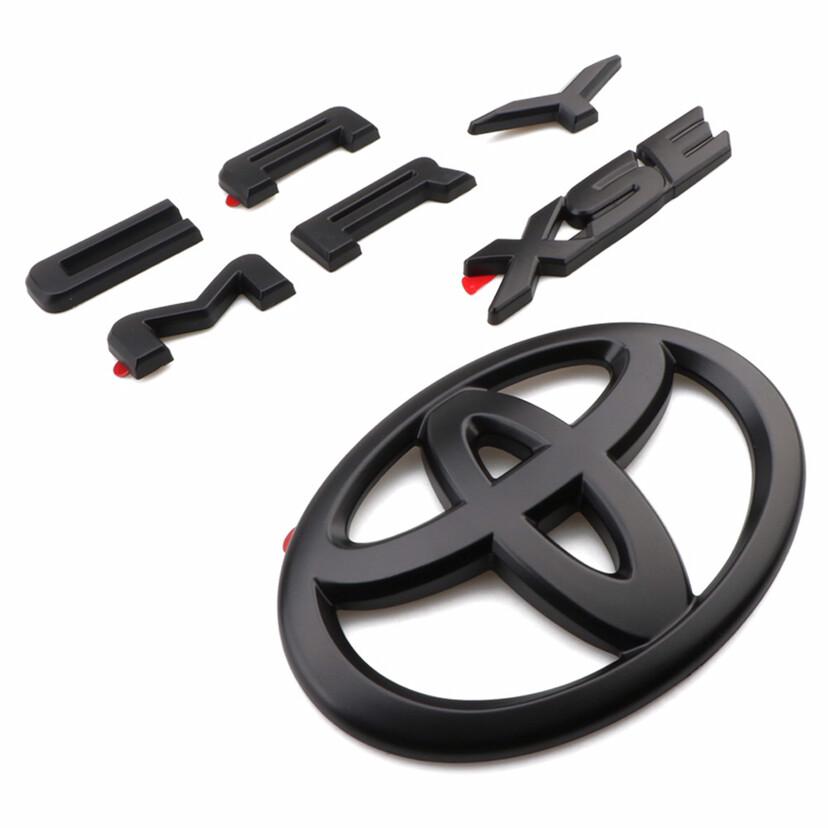 Emblem Overlays Compatible with 2010-2024 ABS Plastic Badge Overlay 0516 with Strong Adhesive Matte Black 15Pcs