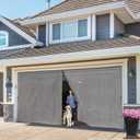 Magnetic Garage Door Screen 16x7 ft and All Other Sizes - Garage Screen Doors for 2 car Garage Pull Down mesh with Magnet - Easy Installation Bug-Proof Zone for Home Owners