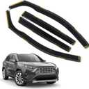 4 PCS in-Channel Window Rain Guards Fit for 2019-2025 Toyota RAV4, Smoke Tinted Vent Window Visors, Window Vent Deflector, Sun Visors Vent Shades, Car Accessories 2020 2021 2022 2023 2024
