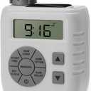 Sprinkler Timer, Programmable Irrigation Water Timer for Garden Hose, Solar/Battery Dual Power & Professional Leak-Proof Design, Rain Delay/Auto/Manual Watering System, Gray (Grey)