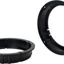 Scosche SAVW6 5.25-6.5 Speaker Adapters Compatible with Select 1998-2018 Audi and VW Vehicles - 5 1/4" to 6 1/2" Adapter Spacer for Car Door Speakers - Sold in Pairs - See Images for Vehicle List