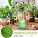 2 x Cute Flower Mini Humidifier, 260ml Gardenia Desktop Humidifiers for Bedroom, Portable Small Cool Mist Humidification for Home, Baby Nursery, Office & Indoor Plants, USB Powered (Green)