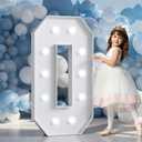 Marquee Letters 4 Feet Tall Large Light Up Letters Baby Shower Decorations Wedding Engagement White Party Decorations Prom Sign Big Cardboard Backdrop O