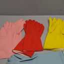 Rubber Cleaning Gloves for Dishwashing-5 Pairs Colorful Reusable Household Cleaning Glove for Washing Dishes and Kitchen Cleaning Non-Slip Grip Dish Gloves for Women Men (Medium)