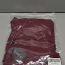 SCOMCHIC Plus Size Blouses for Women Summer Chiffon 3/4 Sleeve Tunic Tops Dressy Scoop Neck Casual Loose Flowy Shirts (5X-Large Plus, Burgundy)