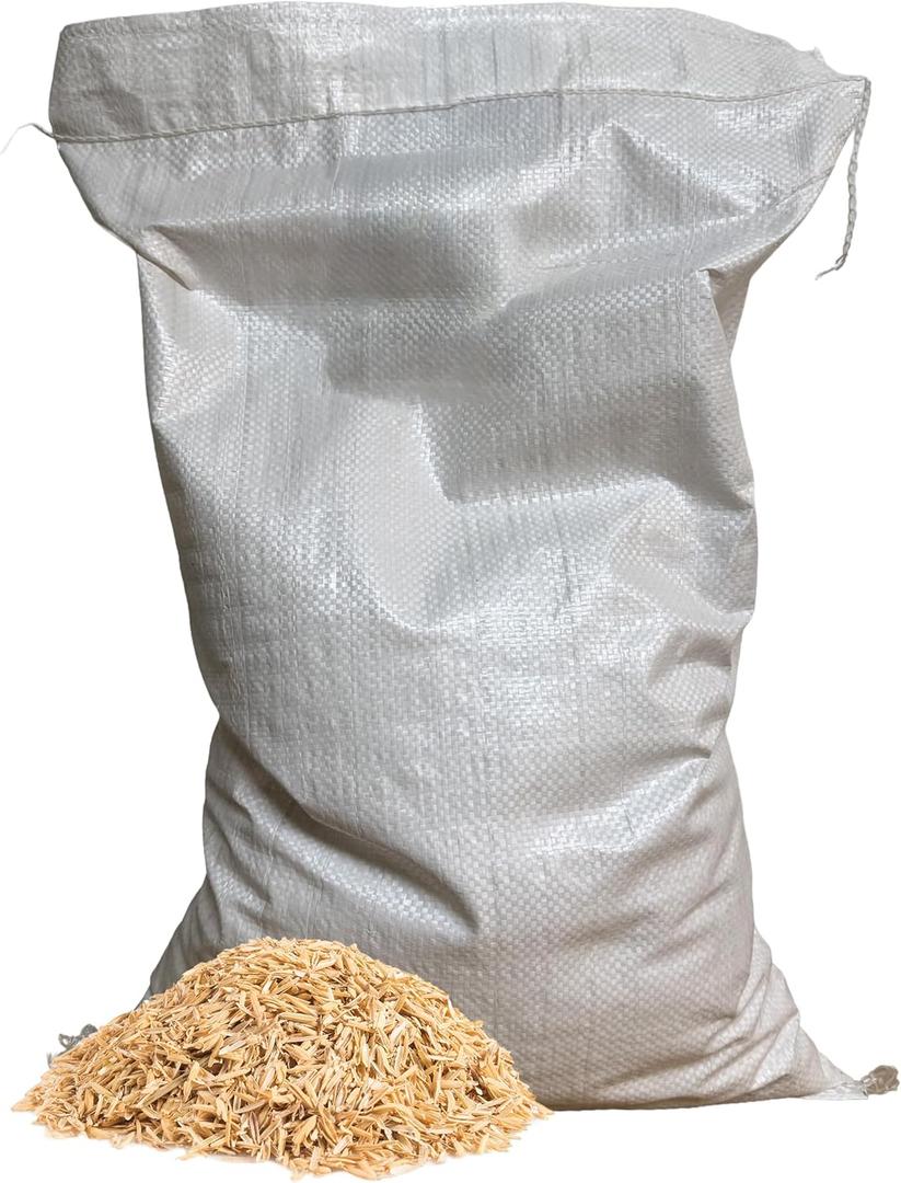 Natures Seed Rice Hulls for Gardening, Plants and Chicken Bedding, 45 Lbs (30 inches)